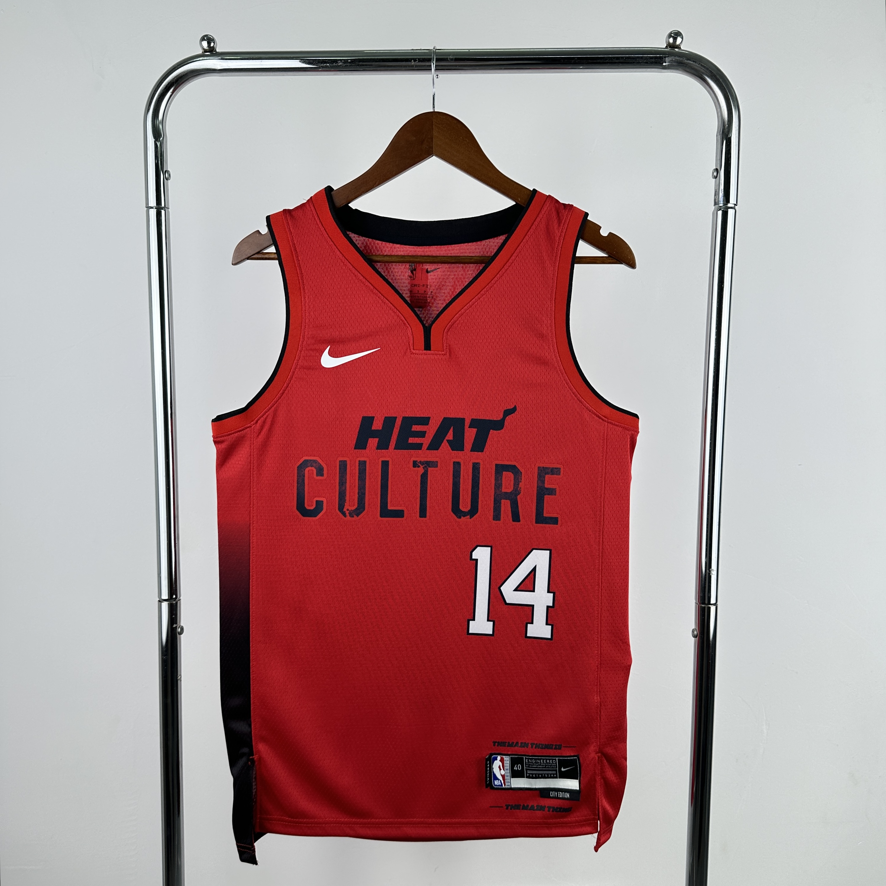 Men Miami Heat #14 Herro Red City Edition Season Nike 2025 NBA Jersey->miami heat->NBA Jersey
